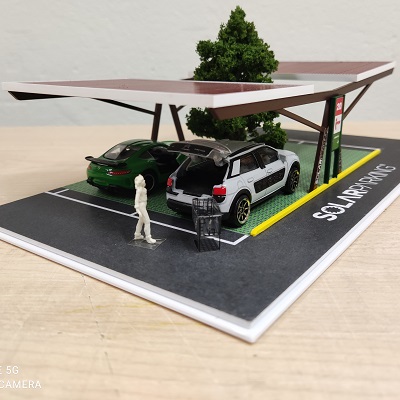 modello plastico seriale struttura copertura parcheggi esterni